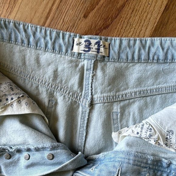 Free people We the free size 31 denim skirt - Picture 3 of 7